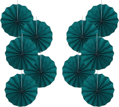 Green Birthday Decorations,DIY Green Paper Fans Hanging Decoration ,Party Supplies Party Fans 8in