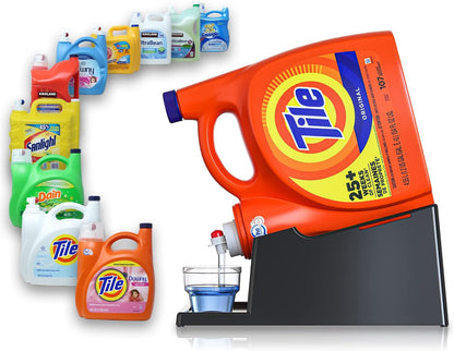 TidyFriend Liquid Laundry Detergent Holder Stand with Drip Tray & Rubber-Grip Feet, Stand for
