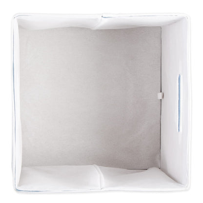 DII Polyester Cube Storage Collection Hard Sided Collapsible, 11x11x11, French Blue