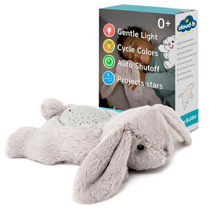 Cloud B Dream Buddies Benny The Bunny - The Soothing Mini Baby Night Light Kids Love | Star