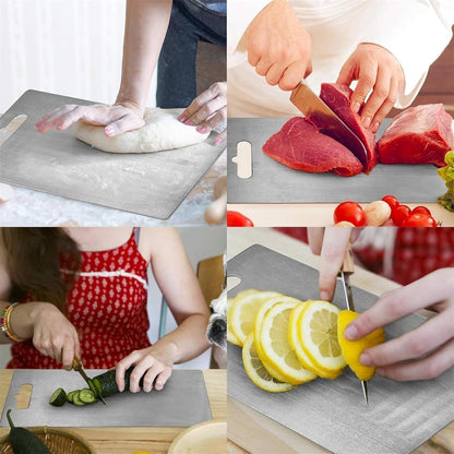 Titanium Cutting Board - 2025 New Upgrade 100% Pure Titanium Cutting Boards for Kitchen Double