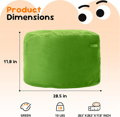 Hobestluk Bean Bag Chairs 2.5FT Bean Bag Chair with Memory Foam Filled & Machine Washable