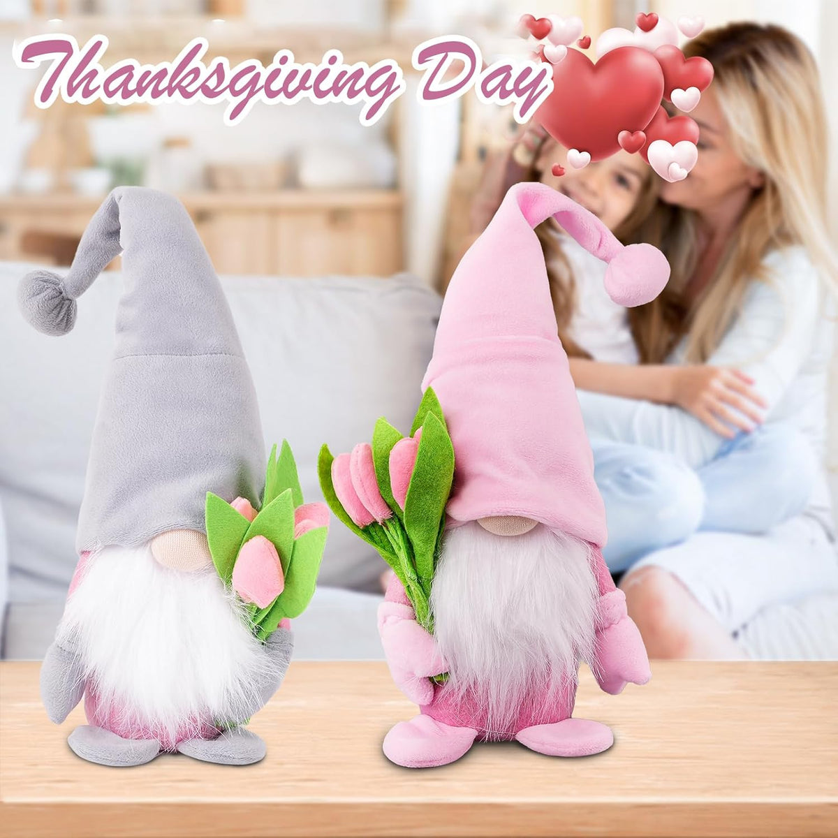 Gnome Plush Decorations Gift,15 inch Gnomes Decorations for Home,Fall Gnomes Plush Table Decoration