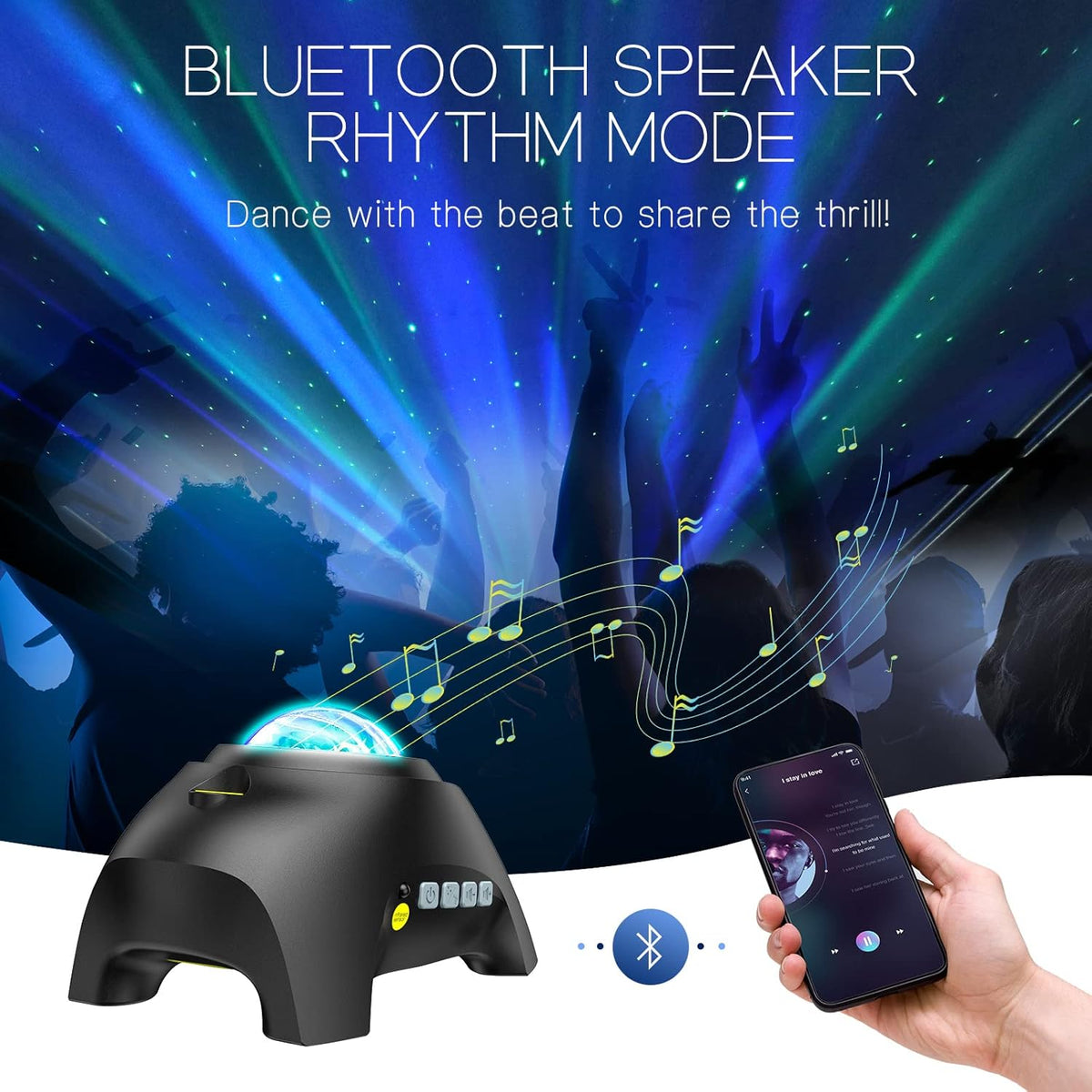 Northern Galaxy Light Aurora Projector with 33 Light Effects, LED Star Projector for Bedroom Nebula