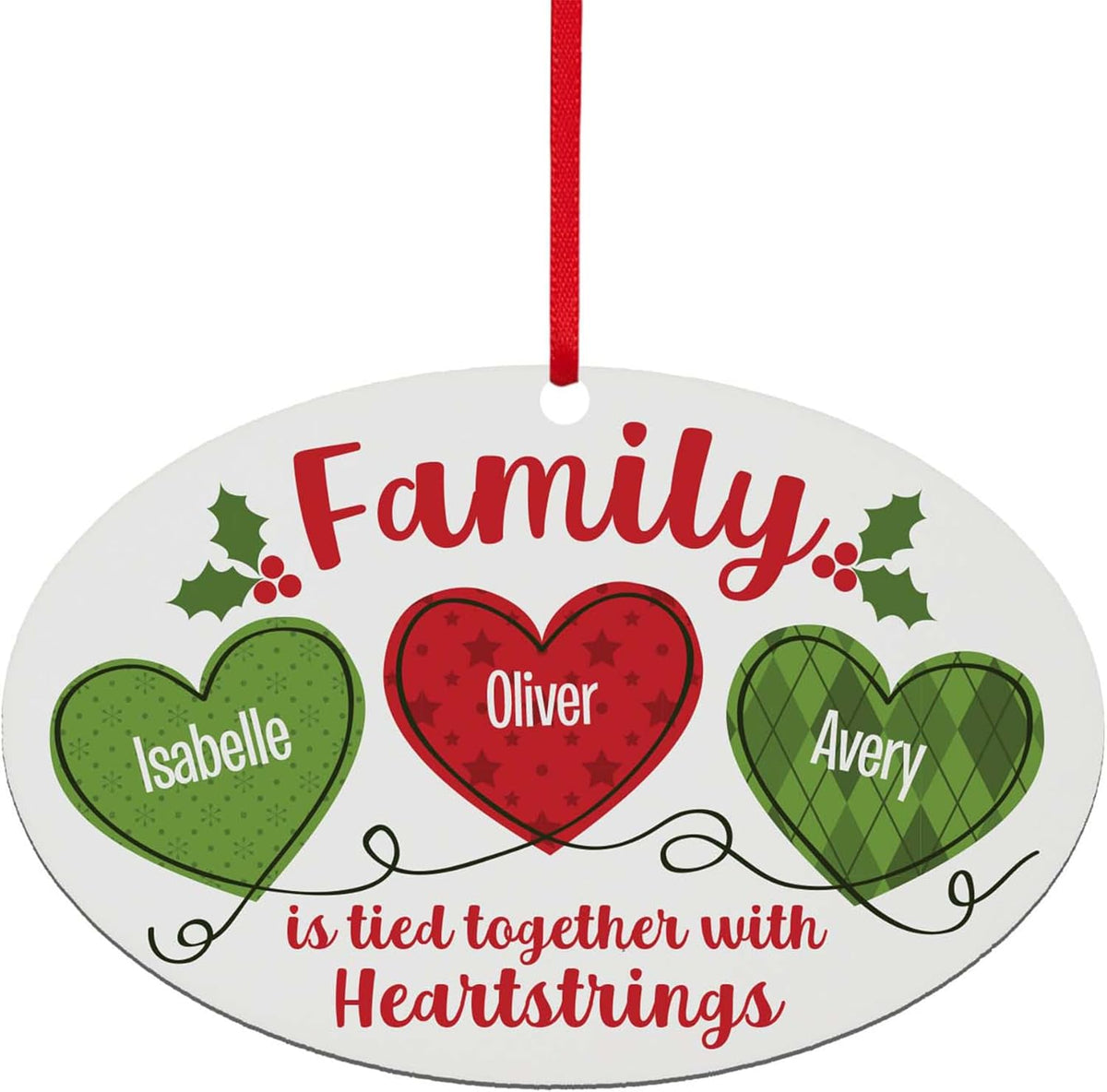 Let’s Make Memories Personalized Christmas Ornament - for Family - 2024 Christmas Ornament - Wood