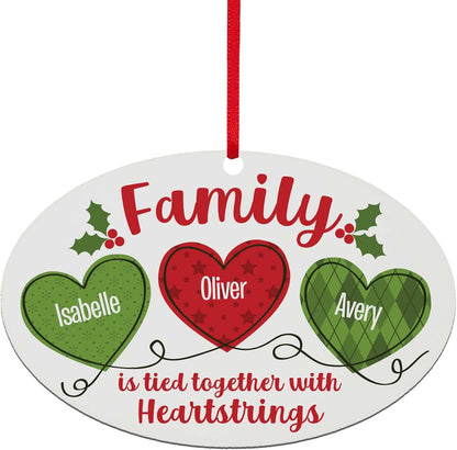 Let’s Make Memories Personalized Christmas Ornament - for Family - 2024 Christmas Ornament - Wood