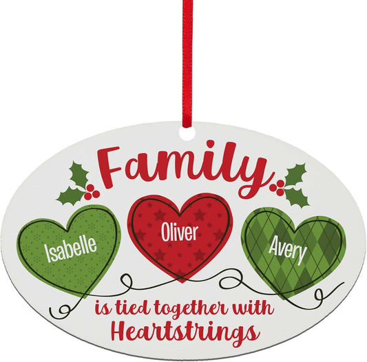 Let’s Make Memories Personalized Christmas Ornament - for Family - 2024 Christmas Ornament - Wood