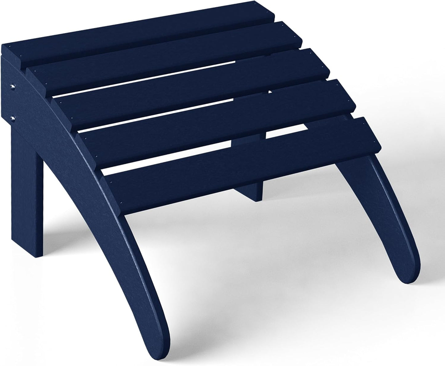 WestinTrends Outdoor Ottoman, Patio Adirondack Ottoman Foot Rest, All Weather Poly Lumber Folding