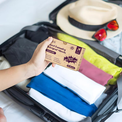 Poesie Travel Laundry Detergent Strips 40 Sheets Liquidless Laundry Soap Sheet for Travel Dorm Home