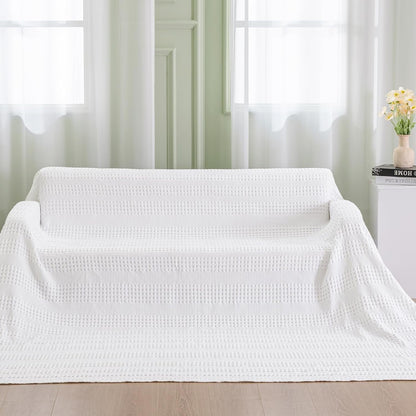 PHF Cooling Waffle Blanket California King Size, Lightweight 60% Rayon Derived from Bamboo & 40%