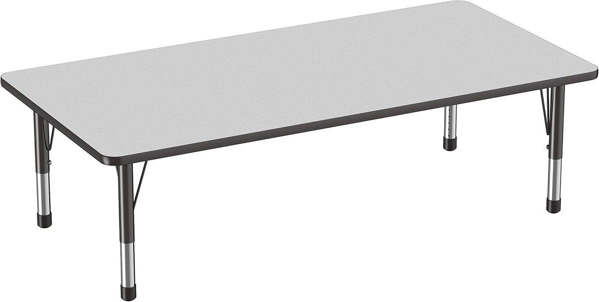 FDP Rectangle Activity School and Classroom Kids Table (36 x 72 inch), Toddler Legs, Adjustable