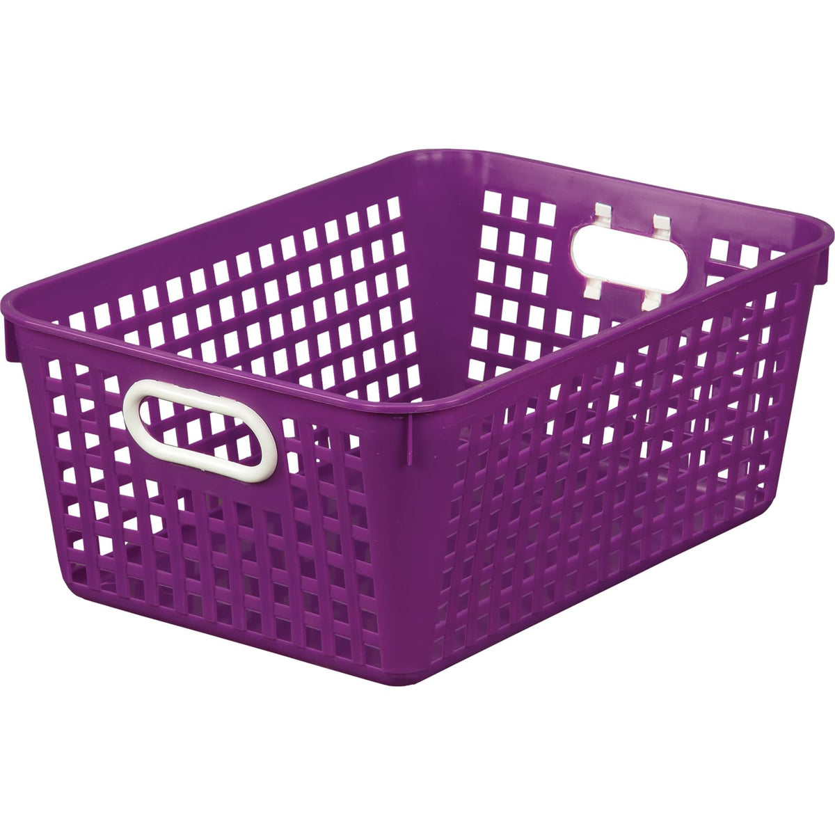Really Good Stuff Large Plastic Book Baskets, 13.25" by 10" by 5.5"-12-Pack