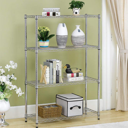 14''Dx36''Wx54''H 4-Shelf Wire Shelving Unit Garage NSF Business Wire Shelf Metal Large Storage