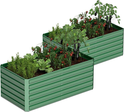 6x3x2 ft Raised Garden Bed, Large Metal Planter Raised Beds, Planters for Outdoor Plants for