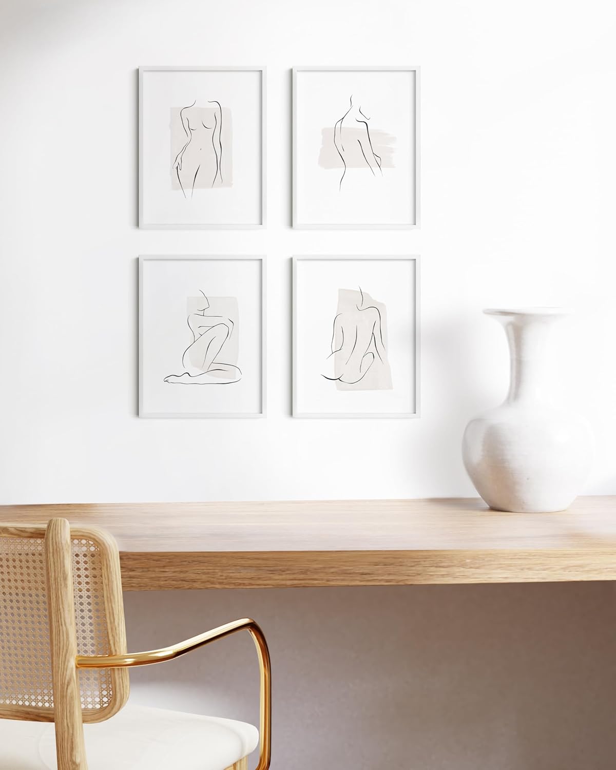 HAUS AND HUES 8.5x11 White Metal Picture Frames - Features Premium Aluminum, Shatterproof