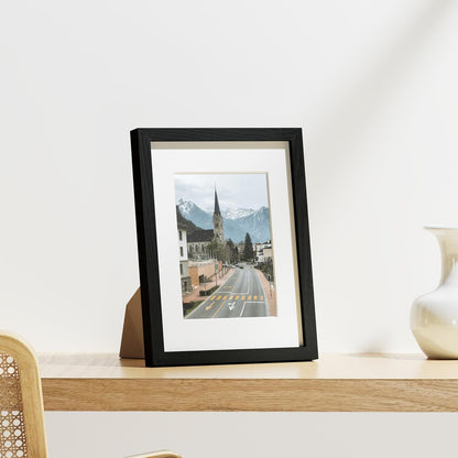 Vittanly 8.5x11 Picture Frames Set of 9, Shatter Resistant Plexiglass, Display 6x8 Pictures with