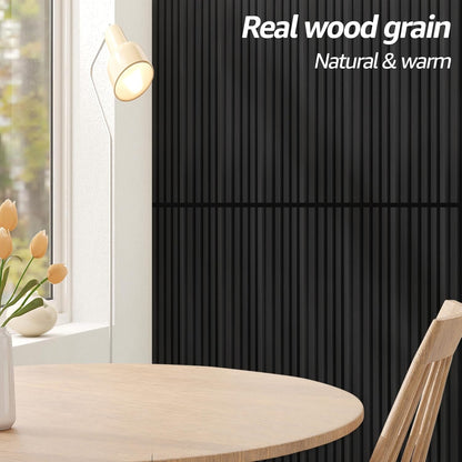 Art3d WPC Wainscoting Panels, 16-Pack 48 x 6 Inch 3D Wall Accents for Interior Wall Decor, Living