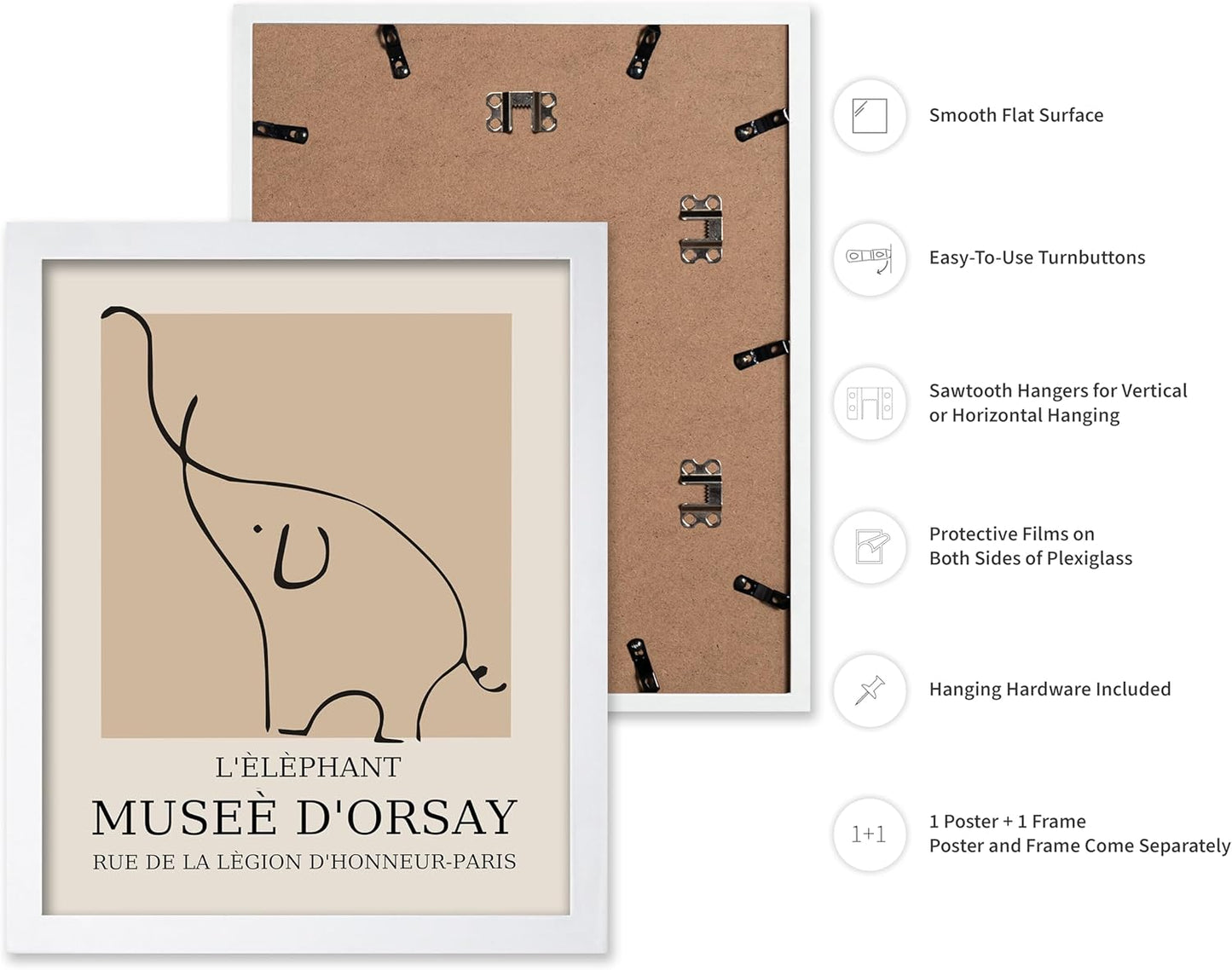 Poster Master Vintage Poster - Retro Minimalist Print - Gift for Artist, Housewarming - Elephant