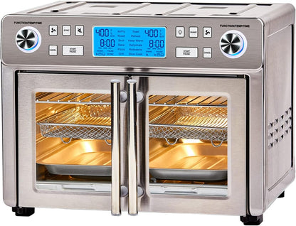 Emeril Lagasse Dual Zone 360 Air Fryer Oven Combo with French Door, 25 QT Extra Large, Cook Two