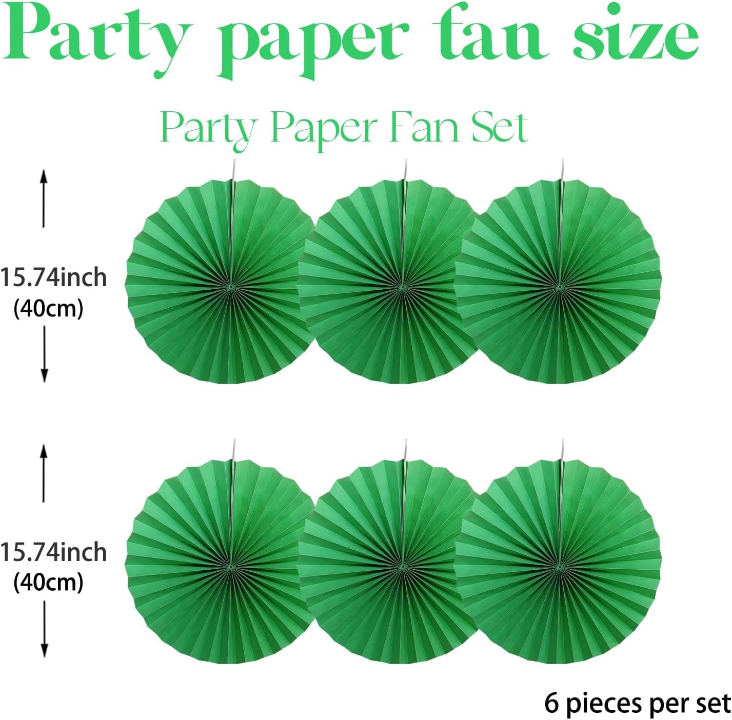 Green Party Decorations,Green Paper Decorations For Party,Tennis Party Decorations Party Paper Fans