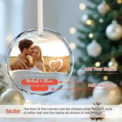 Personalized First Christmas Engaged Ornaments, Engagement Gifts for Couples 2025, Bride to be