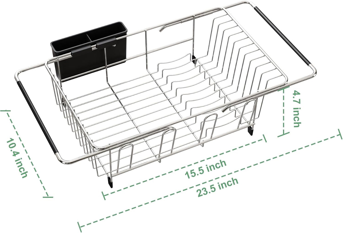 MAJALiS Dish Drying Rack in Sink - Small Dish Drainers for Kitchen Sink, Over The Sink Dish Racks