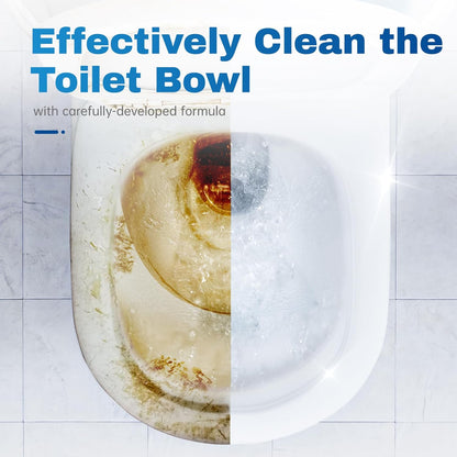 Vacplus Toilet Bowl Cleaner Tablets 20 PACK, Automatic Cleaners with Bleach, Slow-Releasing Toilet