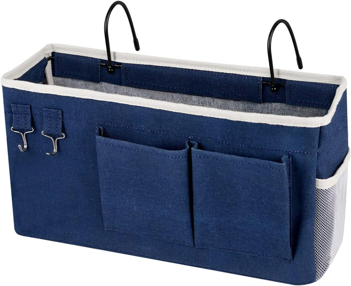 Bedside Storage Caddy/Bedside Hanging Storage Bag for Headboards Bunk Beds Dorm Rooms Book Phone