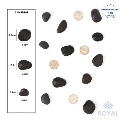 Royal Imports 5LBS River Rocks Decorative Ornamental Pebbles, Garden Landscaping Stones, Natural