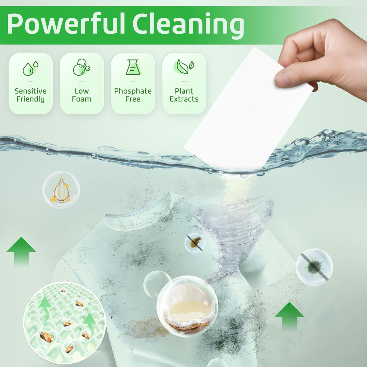 Poesie Laundry Detergent Sheets Fresh Scent 320 Sheet Liquidless Soap Sheets Detergent for Travel