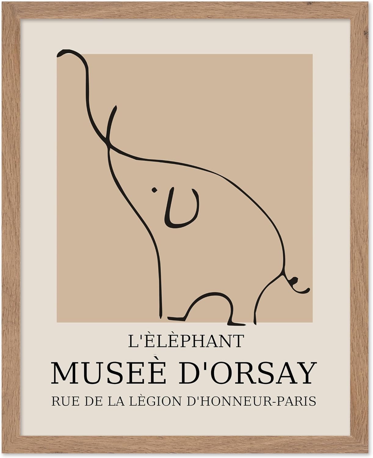Poster Master Vintage Poster - Retro Minimalist Print - Gift for Artist, Housewarming - Elephant