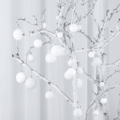 LANGXUN 36pcs White Christmas Tree Decorations Balls, Bolas De Navidad, 2025 Christmas Decor