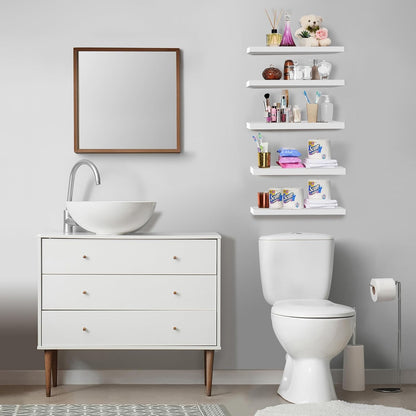 Sorbus Floating Shelves for Wall, Bathroom Shelves Wall Mounted for Kitchen, Bedroom, Living Room