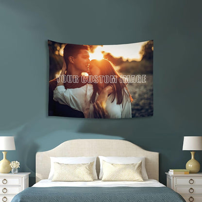 Custom Tapestry For Wall Bedroom Custom Backdrop Personalized Image Text Photo Customized Funny