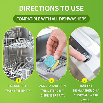 NATRUTH Dishwasher Cleaner And Deodorizer Tablets -30 Pack for Deep Cleaning, Deodorizing &