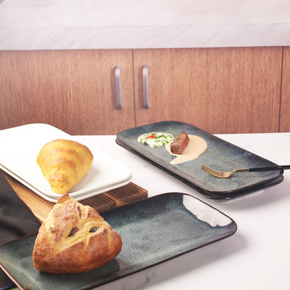 Serving Platters Set of 4, Rectangular Serving Plates, Serving Trays for Entertaining Party
