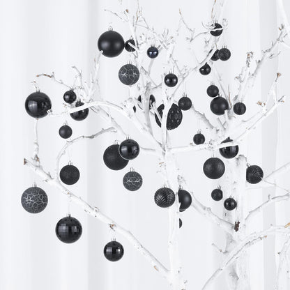 LANGXUN 36pcs Black Christmas Tree Decorations Balls, Bolas De Navidad, 2025 Christmas Decor