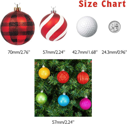 Every Day is Christmas Ornaments, Shatterproof Christmas Tree Ornament Set, Christmas Balls