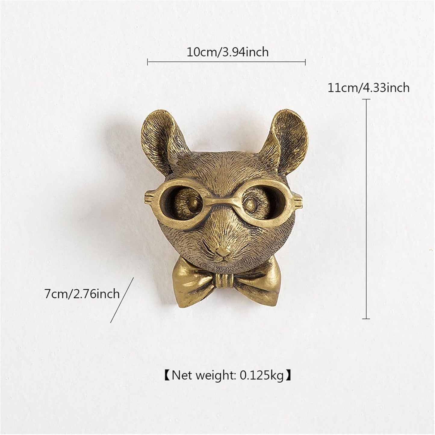 GUASDIE Animal Wall Decor: Faux Deer Head Mount, Resin Animal Head Wall Hanging for Living Room