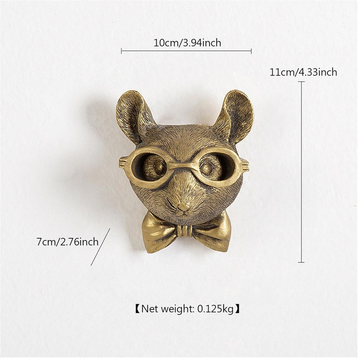 GUASDIE Animal Wall Decor: Faux Deer Head Mount, Resin Animal Head Wall Hanging for Living Room