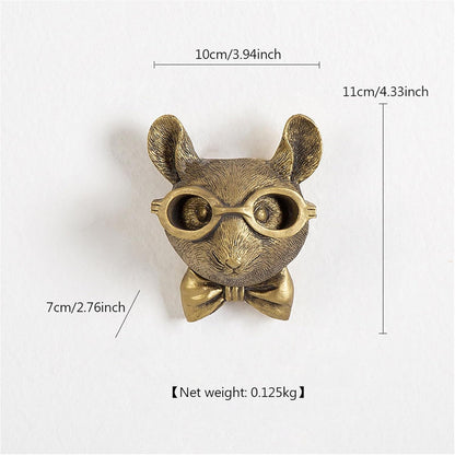 GUASDIE Animal Wall Decor: Faux Deer Head Mount, Resin Animal Head Wall Hanging for Living Room