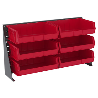 Akro-Mils 98636 Heavy Duty Steel Louvered Panel Standing Work Bench Storage Rack Garage Organizer