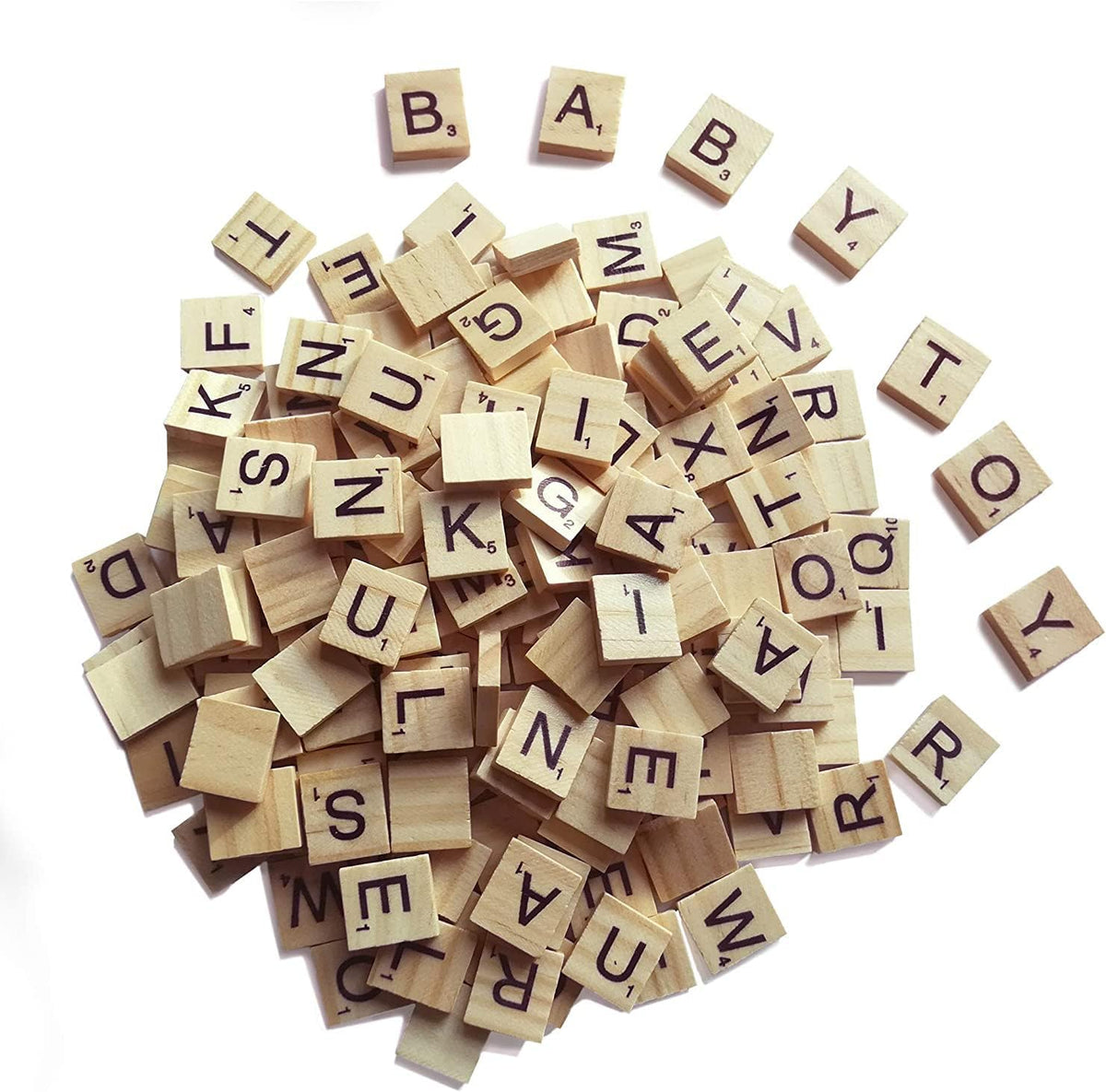 1000 Scrabble Letters for Crafts - Wood Tiles for DIY Gift Decoration - Making Alphabet Coasters
