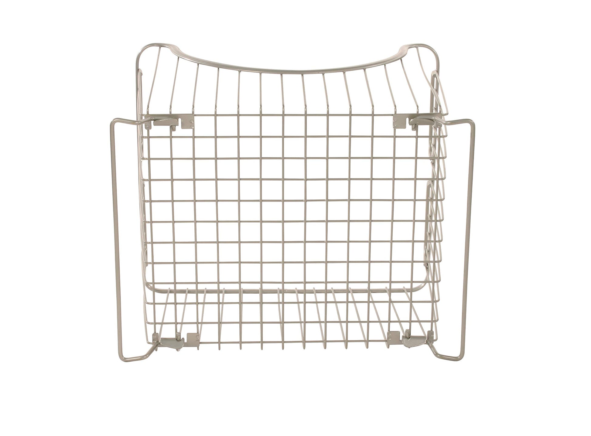 Spectrum Ashley Small Stackable Wire Baskets for Pantry & Kitchen Counter Organizer, Stacking Fruit