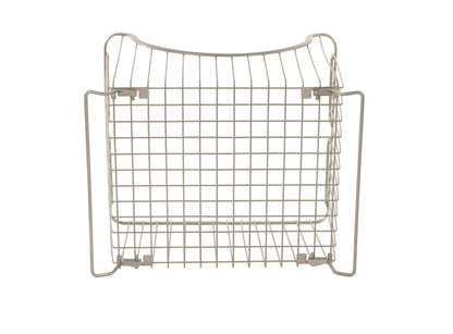 Spectrum Ashley Small Stackable Wire Baskets for Pantry & Kitchen Counter Organizer, Stacking Fruit