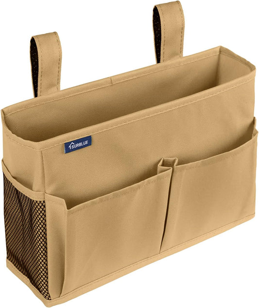 Surblue Bedside Caddy Hanging Organizer Bedside Storage Bag for Bunk and Hospital Beds (Small