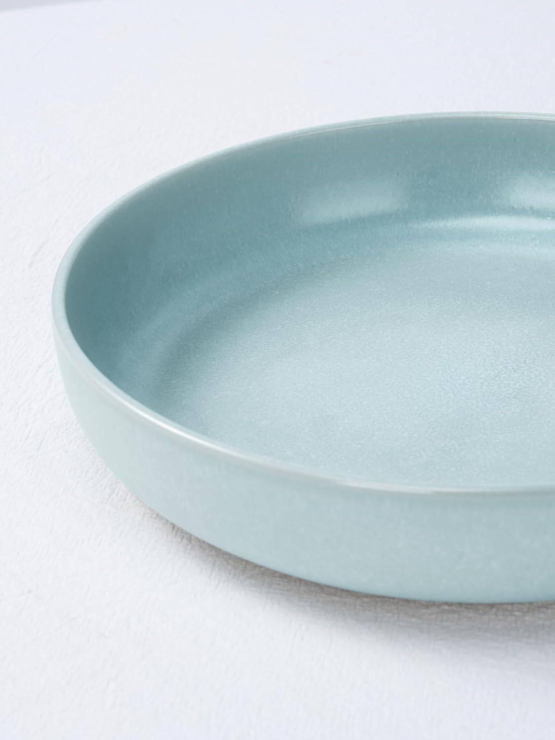 famiware Milkyway Pasta Bowls Set of 4, 8.5" Large Salad Bowls, Double Reactive Glaze, Sturdy &