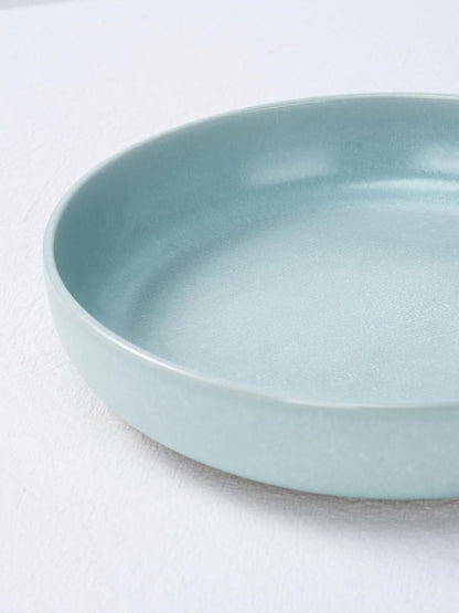 famiware Milkyway Pasta Bowls Set of 4, 8.5" Large Salad Bowls, Double Reactive Glaze, Sturdy &