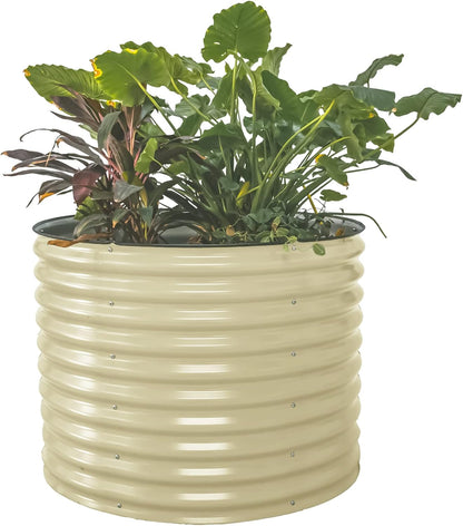 Vego garden 32" Tall 42" Round Raised Garden Bed Raised Bed Planter Box for Vegetables Flowers