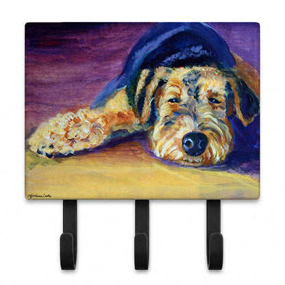 Caroline's Treasures 7344TH68 Snoozer Airedale Terrier Leash or Key Holder, Wall Hooks, Key Hooks